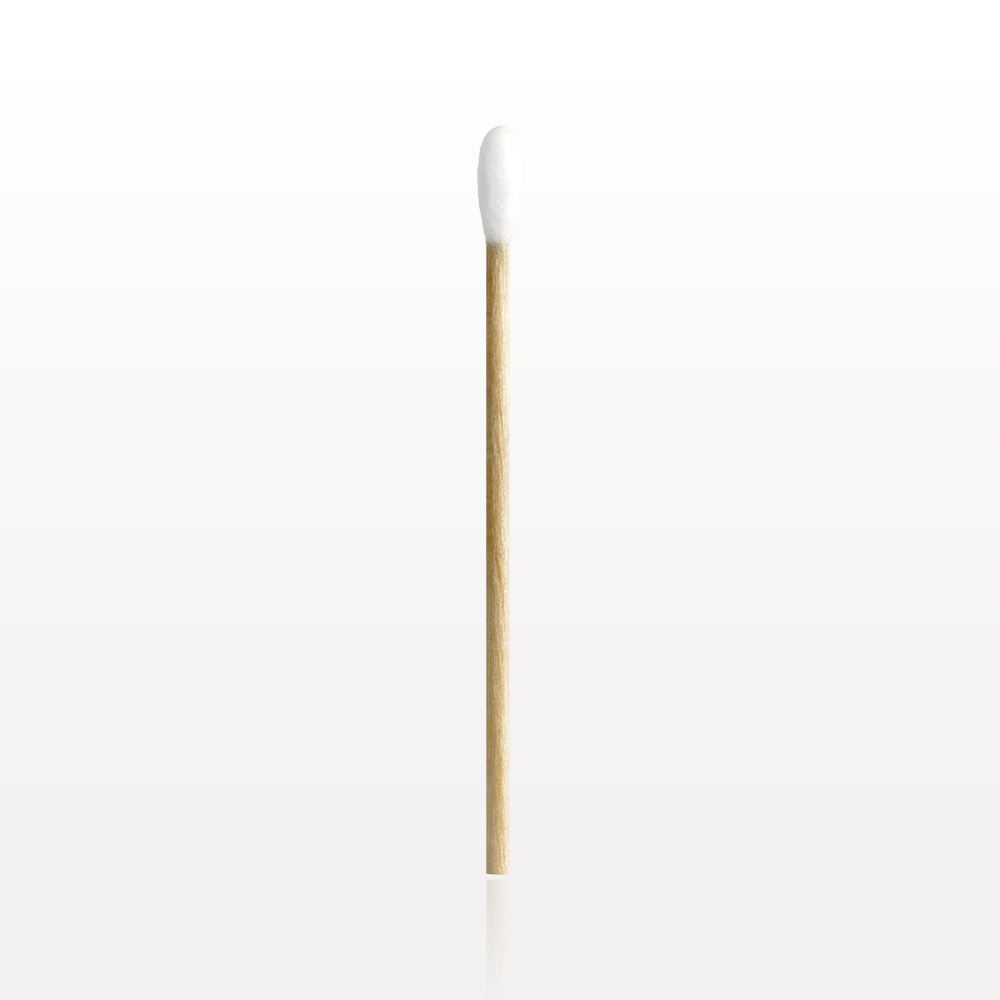 Single Ended Round Tip Swab With Wood Handle