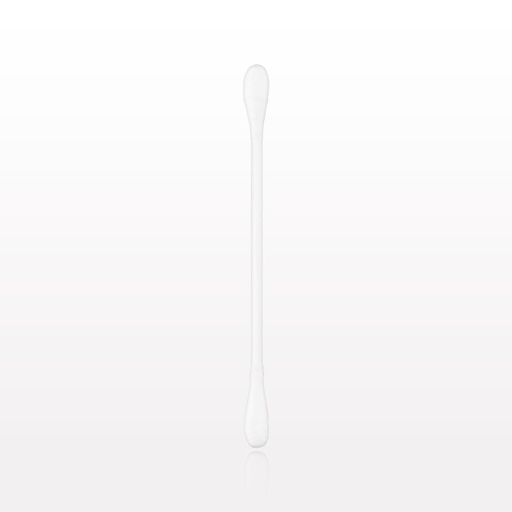 Dual Ended Round Tip Swab with White Handle