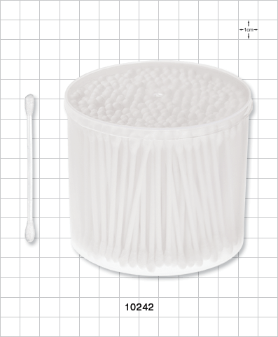  Dual Ended Round Tip Swab in Cylinder Container