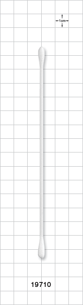 Swab, Dual Ended Round Tip, White Handle