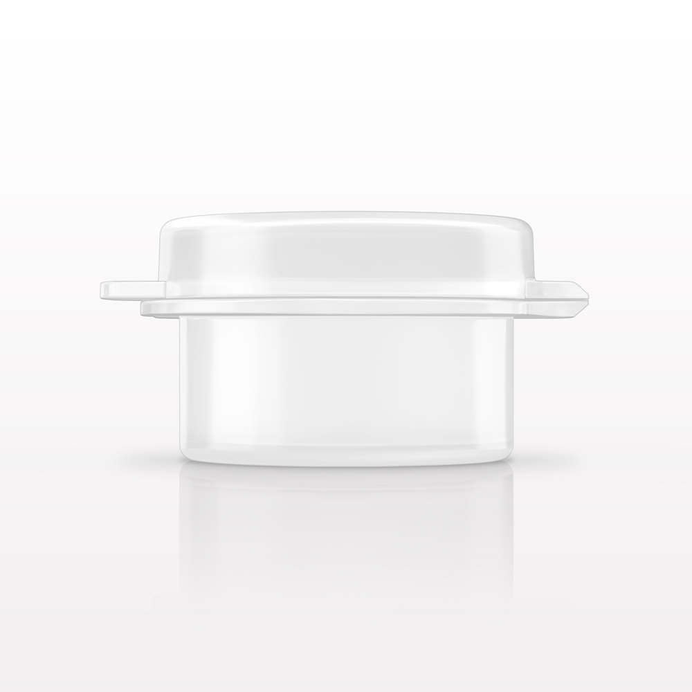 Round Hinged Jar, Natural