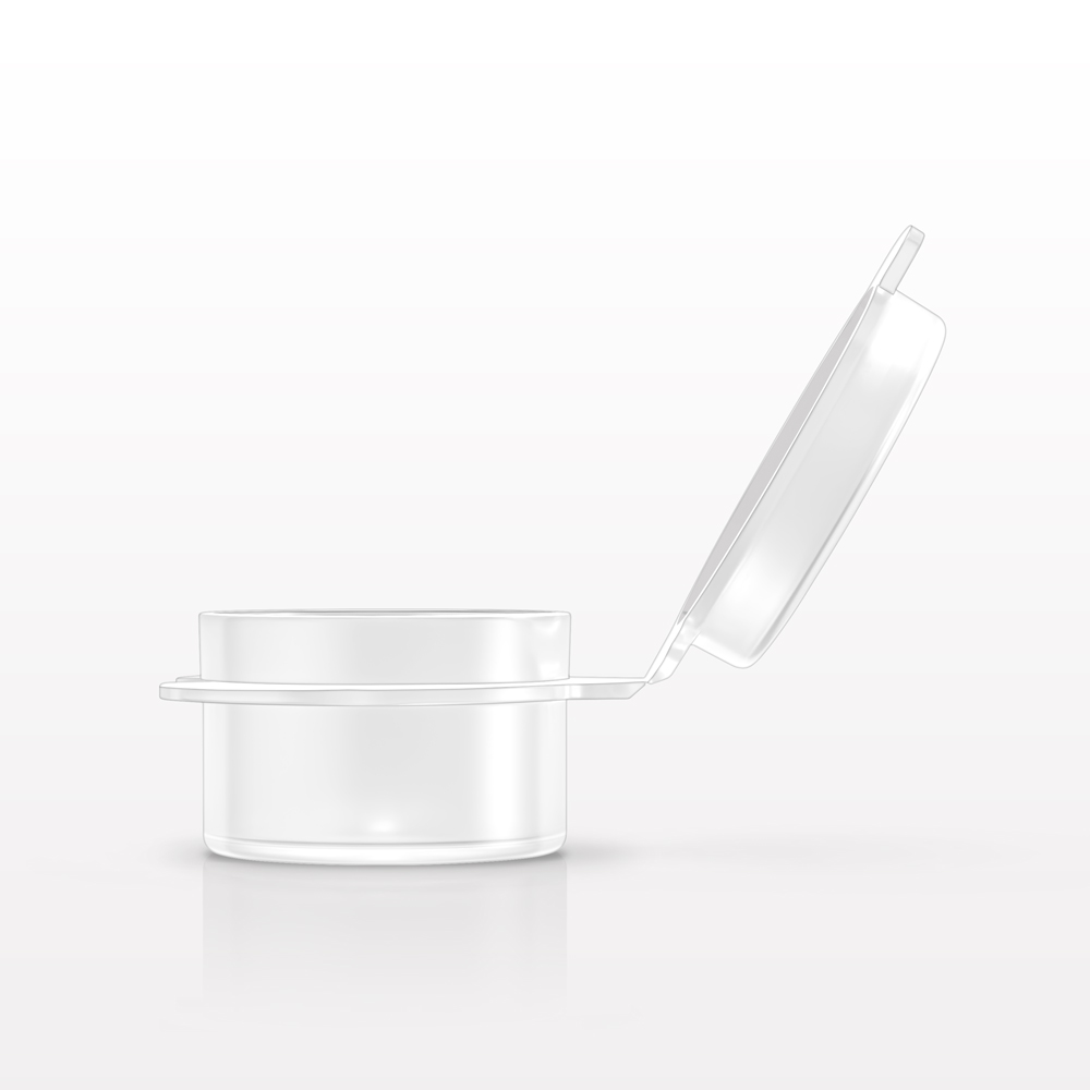 Round Hinged Jar, Natural