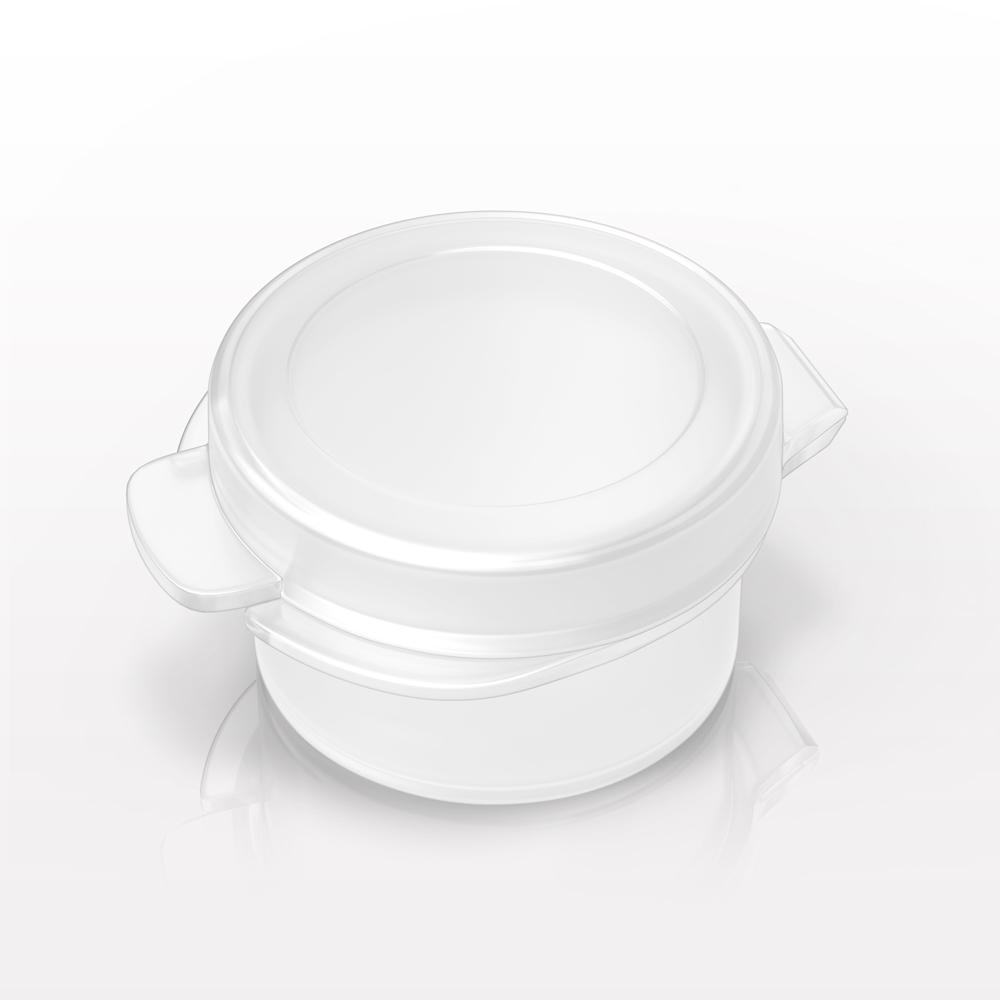 Round Hinged Jar, Natural