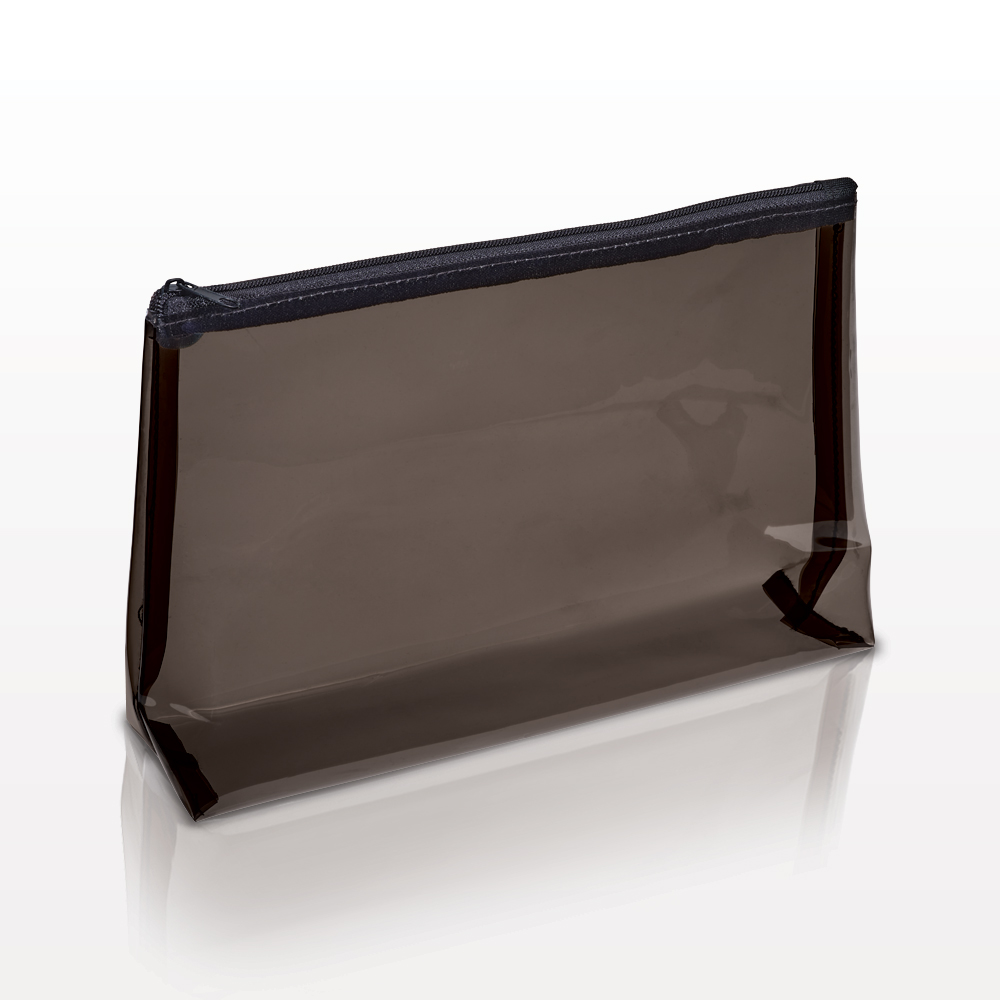 Jelly Zip Cosmetic Bag with Black Zipper