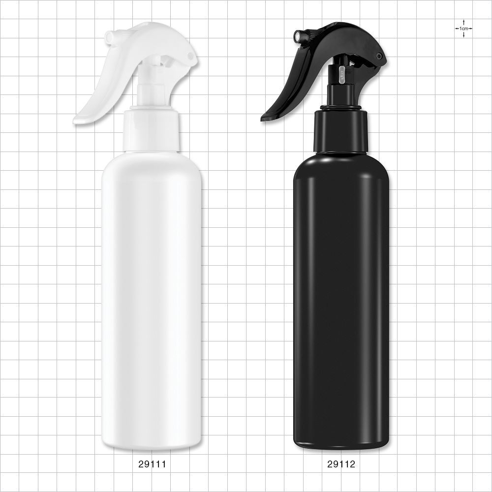 Bottle with Ergonomic Trigger Sprayer, White