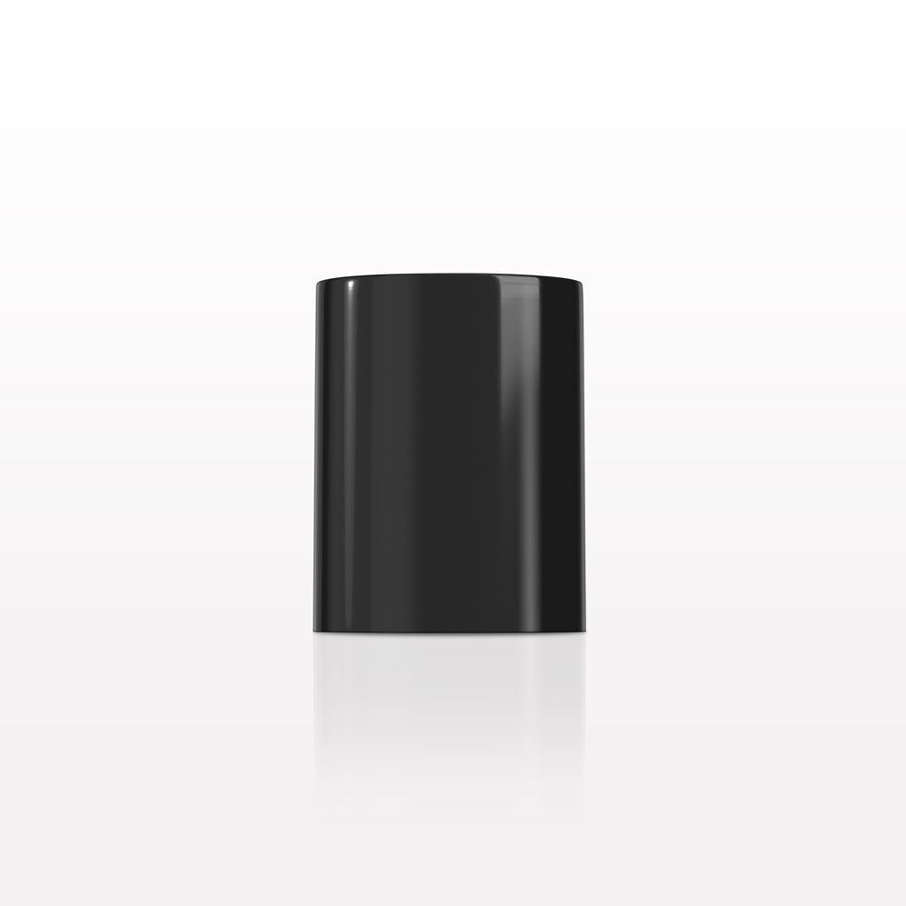 Round Twist-Up Makeup Stick Container and Cap, Black